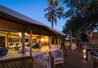 Public area at Little Tubu Okavango Delta Fly-In Safari